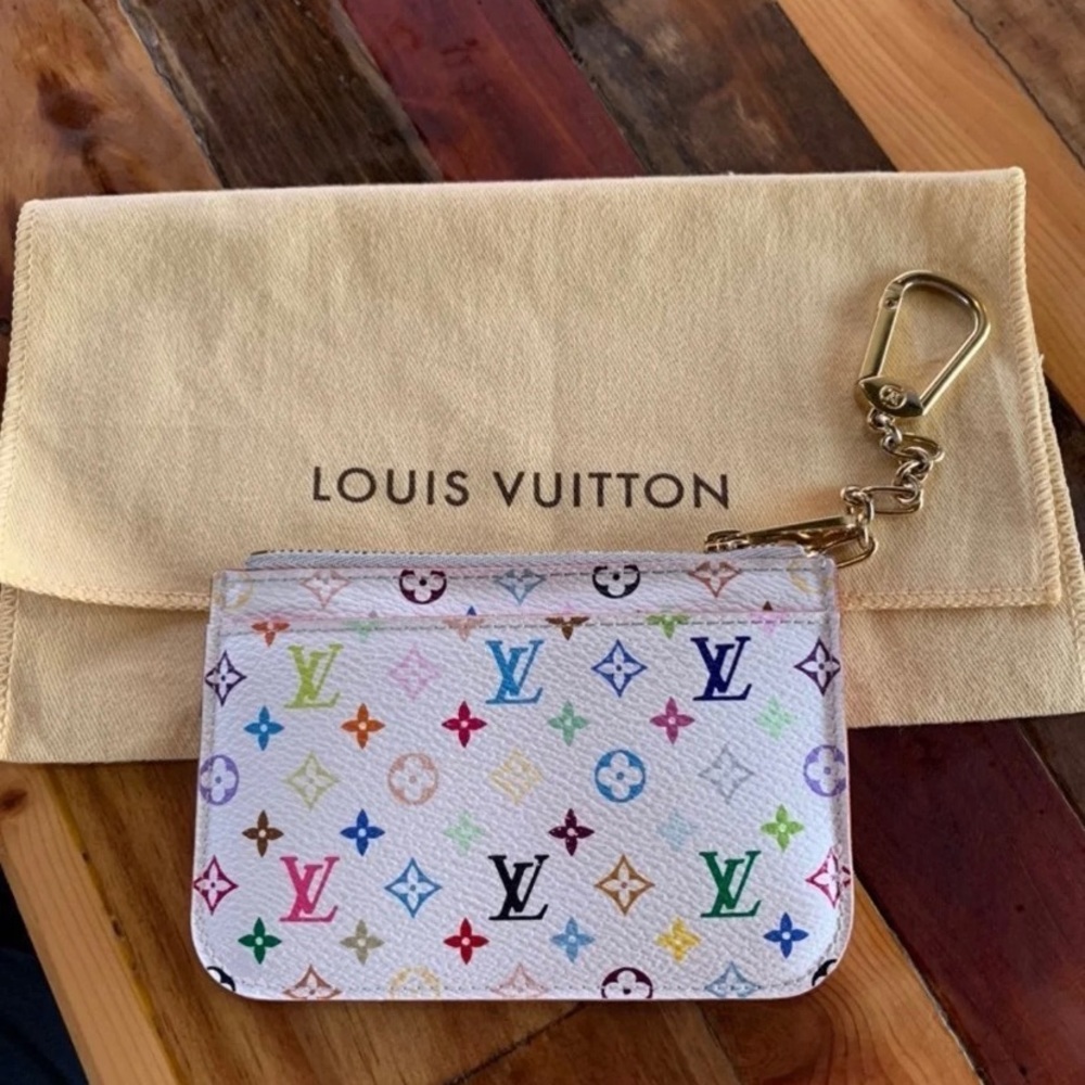 SOLD!!! Louis Vuitton Multicolor Key Cles Pochette